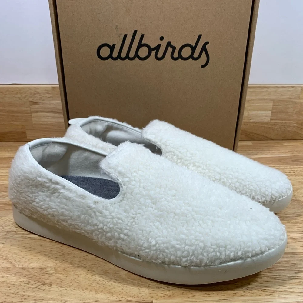 NEW Wool Lounger Fluff‎ Mens 13 Natural White Cream Merino Wool MF1MAWW130